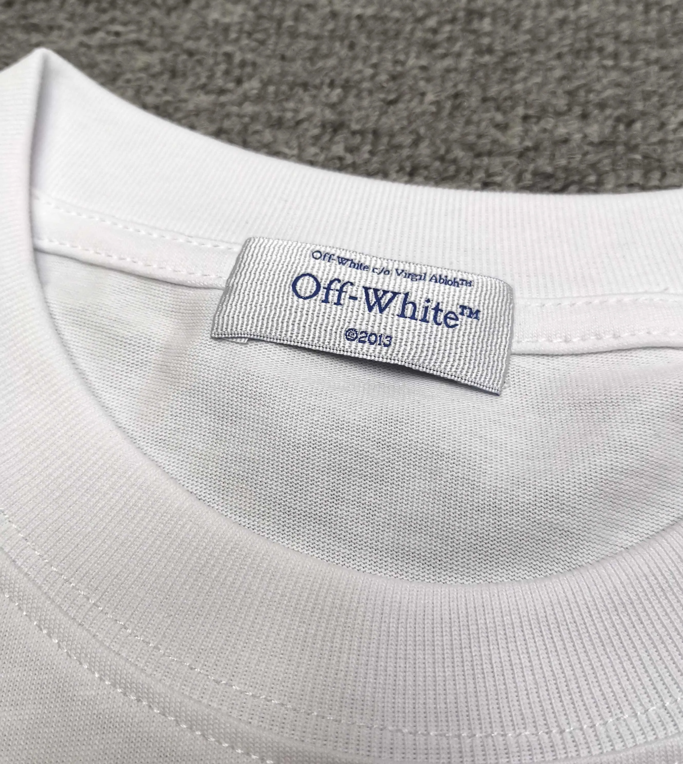 off white new loose version short-sleeved T-shirt Size: S M L XL Color: Black White Green P240